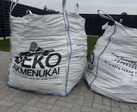 Statybos darbai - Juodas skalunas akmenukai - 1