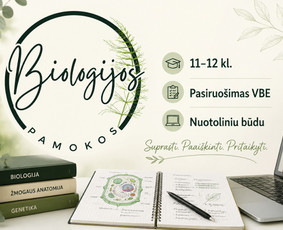 Biologijos korepetitoriai - Biologijos pamokos 11&ndash;12 kl. Pasiruo&scaron;imas biologijos egz. - 1