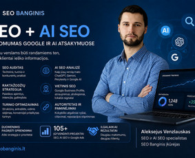 Interneto svetainių kūrimas - Seo Banginis &ndash; Seo, Ai Seo ir Google Ads paslaugos - 1