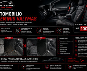 Salono valymas (sausas) - Variklių plovimas I Automobilių plovimas I Cheminis valymas - 1
