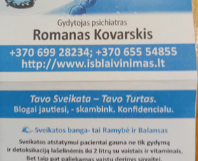 Sveikata, gydymas - I&scaron;blaivinimas,detoksikacija Kaune,visoje Lietuvoje,psichiatr - 2