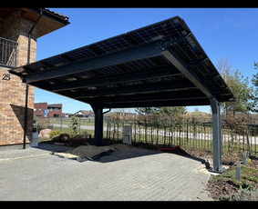 Saulės elektrinių montavimas, automobilių stoginės (Carport) / MB Sinova LT / Darbų pavyzdys ID 4523081