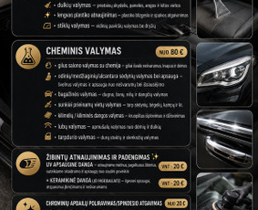 Automobilių plovyklos - Automobilio sausas ir cheminis salono valymas Kaune - 1