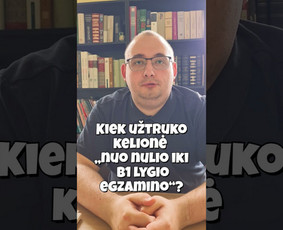 Ruo&scaron;imas lietuvių kalbos egzaminams - Lietuvių kalbos kursai Vilniuje, Kaune, nuotoliu - 1