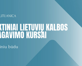 Mokymai, kursai, kalbos - Lietuvių kalbos kursai Vilniuje, Kaune, nuotoliu - 2