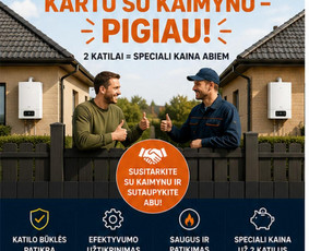 Kitos kategorijos - Dujinių katilu profilaktika Vilniuje - 1