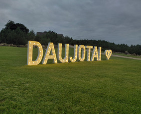 Šviečiančių raidžių nuoma - Visa abėcėlė ir skaičiai / Šviečiančių raidžių nuoma / Darbų pavyzdys ID 4526067