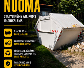 Statybos, apdaila - Statybinių atliekų konteinerių nuoma- &scaron;iuk&scaron;lių i&scaron;vežimas - 4