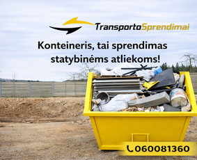 Statybos, apdaila - Statybinių atliekų konteinerių nuoma- &scaron;iuk&scaron;lių i&scaron;vežimas - 1