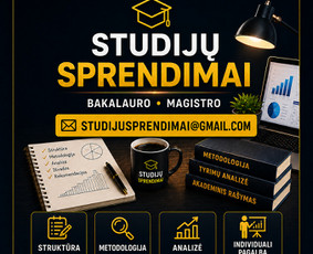Ra&scaron;to darbų konsultantai - Studijų sprendimai bakalauro ir magistro darbams - 2