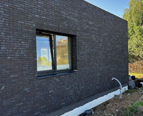 Fasadų apdaila, dažymas - Klijuojame klinkerio plyteles - 3