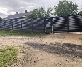 Tvoros, vartai, montavimas - Vartu,varteliu gamyba,montavimas,banketės stulpu betonavimas - 2