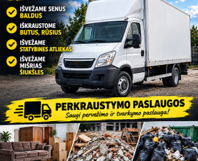 Aplinkos tvarkymas, apželdinimas - &Scaron;iuk&scaron;lių,baldų ,statybiniu atlieku I&scaron;vežimas Pervezimas - 1