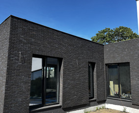 Fasadų apdaila, dažymas - Klijuojame klinkerio plyteles - 1