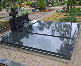 Granito plok&scaron;tės kapams, dengimas - Paminklai, paminklų gamyba, kapų tvarkymas, plok&scaron;tės kapams - 2