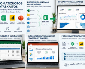 Microsoft Office Excel specialistai - Power Bi, Excel, power point automatizuotos ataskaitos - 1