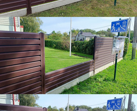Skardinės tvoros - Kokybi&scaron;kas 3D tvorų montavimas / Segmentinių tvorų įrengimas - 3