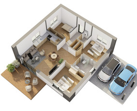 3d vizualizacijos/ 3d aukštų planai/ animacijos / MB Eu turtas / Darbų pavyzdys ID 4536082