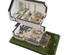 3d vizualizacijos/ 3d aukštų planai/ animacijos / MB Eu turtas / Darbų pavyzdys ID 4536118