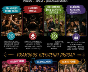 Protmūšių organizavimas, vedimas, Mafija ir kitos pramogos / Renginių paletė / Darbų pavyzdys ID 4536188