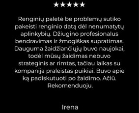 Protmūšių organizavimas, vedimas, Mafija ir kitos pramogos / Renginių paletė / Darbų pavyzdys ID 4536250