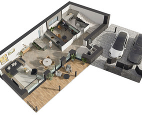 3d vizualizacijos/ 3d aukštų planai/ animacijos / MB Eu turtas / Darbų pavyzdys ID 4536712