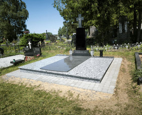 Granito plok&scaron;tės kapams, dengimas - Kapaviečių tvarkymas, įrengimas, paminklų gamyba - 2