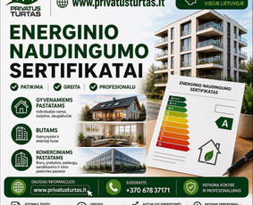 Statybos dokumentų tvarkymas - Energetinis sertifikatas internetu per 1 Dieną ! - 1