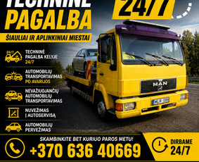 Techninė pagalba kelyje - Techninė Pagalba 24/7 &Scaron;iauliuose - 1