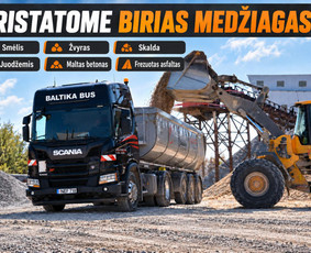 Statybos darbai - Birios medžiagos Smėlis,žvyras,skalda,juodžiamis - 1