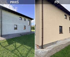 Valymo paslaugos - Kiemų-fasadų-stogų plovimas dažymas. - 1