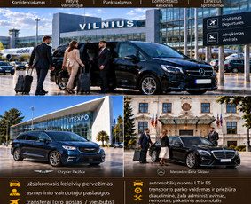 Automobilių nuoma - Vairuotojo, Transporto nuomos, Transferų paslaugos - 1