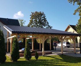 Pavėsinių gamyba, statymas - Medinės pavėsinės, stoginės, sandėliukai, durys, laiptai - 3