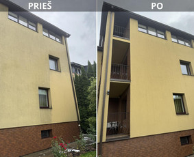 Srautinis valymas - Softwash fasadu , Terasų , Trinkelių plovimas - 3