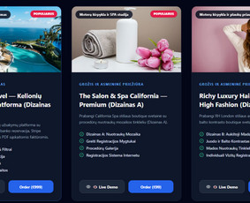 Svetainių dizainas (web design) - Profesionalus svetainių kūrimas ir priežiūra nuo &euro;99. - 2