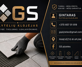 Kapitalinis buto remontas - Plyteliu klijavimas - 2