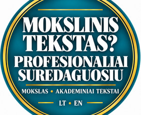 Mokslinių tekstų redagavimas - Baigiamųjų Ir Mokslinių Darbų Redagavimas Lt / En - 1