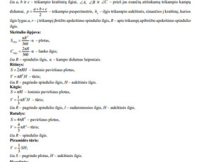 Papildomas matematikos mokymas - Matematikos pamokos 11-12 kl. - 2