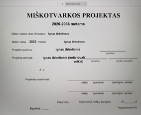 Mi&scaron;kininkai - Mi&scaron;kotvarkos projektai, Mi&scaron;kininkystė, Mi&scaron;kai - 1