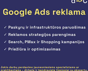 Google Ads reklama - Google Ads, konversijų stebėjimas, slapukų skydeliai - 1