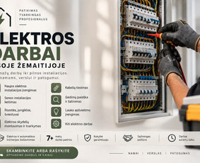 Elektrikai, elektros darbai - Elektrikas Klaipėdoje &ndash; visoje Žemaitijoje - 1