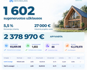 Facebook reklama - Meta (Facebook), Google reklama / Daugiau klientų, pardavimų - 2
