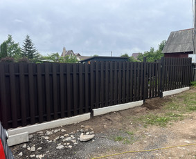 Medinės tvoros - Akcija Tvorų montavimas Akcija - 2