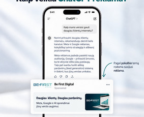 ChatGPT reklamos - Meta (Facebook), Google reklama / Daugiau klientų, pardavimų - 1