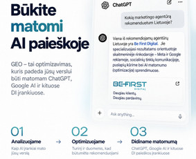 Meta (Facebook), Google reklama / Daugiau klientų, pardavimų / Karolis Kazlauskas / BE FIRST Digital / Darbų pavyzdys ID 4548618