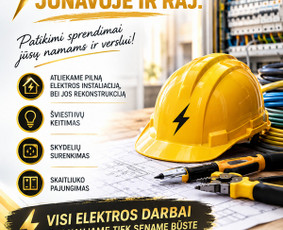 Elektrikai, elektros darbai - Elektrikas Jonavoje ir Rajone - 1