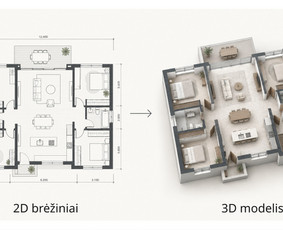Interjerų projektai - 2d, 3d, vizualizacijos, brėžiniai / Senstudio / Darbų pavyzdys ID 4550210