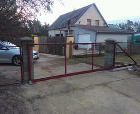 Stumdomų vartų gamyba - Metalo gaminiai platformos anstatai stumdomi vartai - 3
