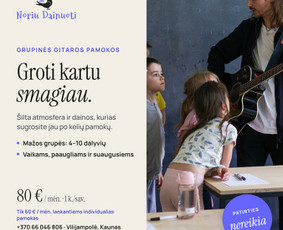 Dainavimo, vokalo pamokos - Dainavimo/vokalo, gitaros, fortepijono pamokos Kaune - 4