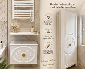 Vaiki&scaron;kos lovos - Virtuvės, spintos ir nestandartiniai baldai pagal užsakymą - 1